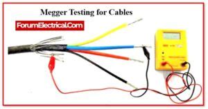 Megger Testing: Ensuring Electrical Wiring and Cable Integrity.